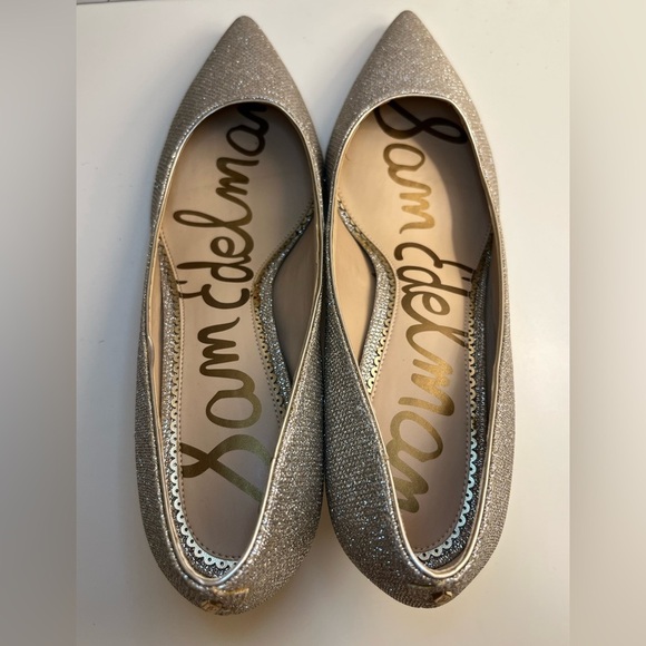 Sam Edelman Dori Kitten Heels Silver Metallic Size 10M - Picture 2 of 16